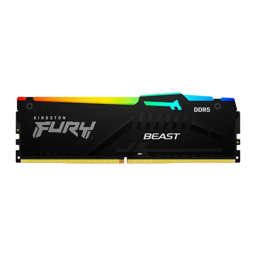 Memoria Ram Kingston Fury Beast 16gb 6400mhz Cl32 Black Rgb