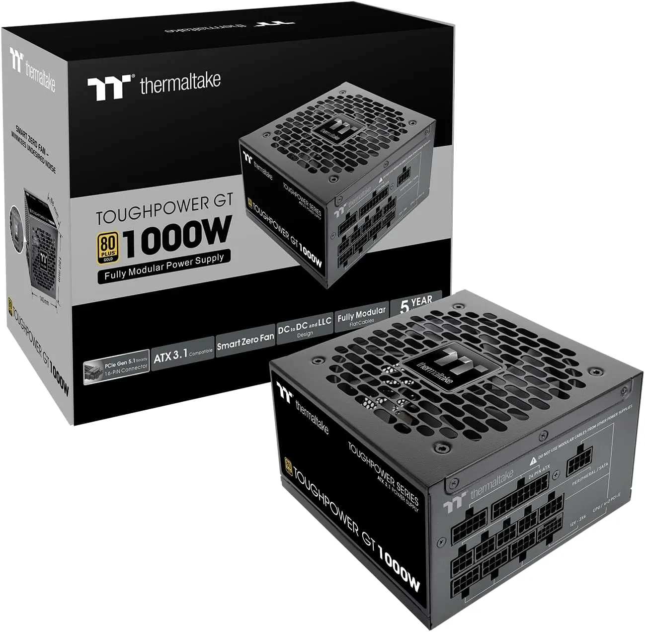 Fuente 1000w Thermaltake Toughpower Gt 80 Plus Gold