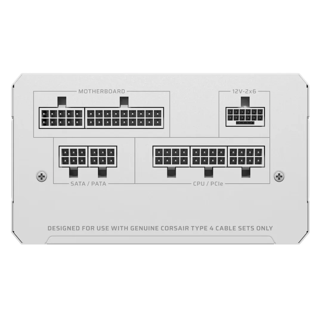 Fuente 850w Corsair Rm850e White Cybernetics Gold Full Modular Pcie 5.1