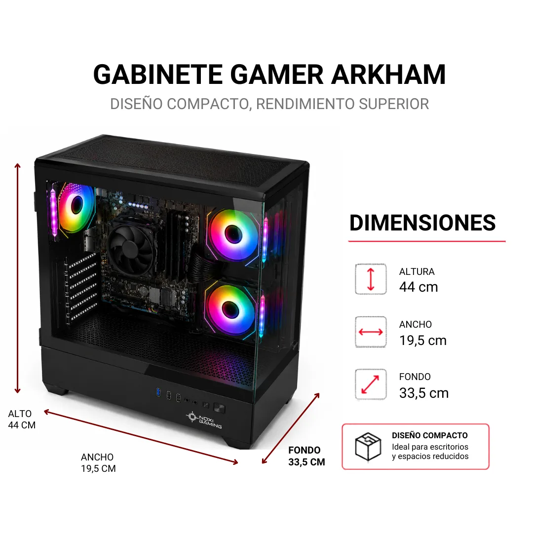 Noxi Gaming Pc Amd Ryzen 5 5500 | 16 Gb | 480 Gb | Rtx 3050