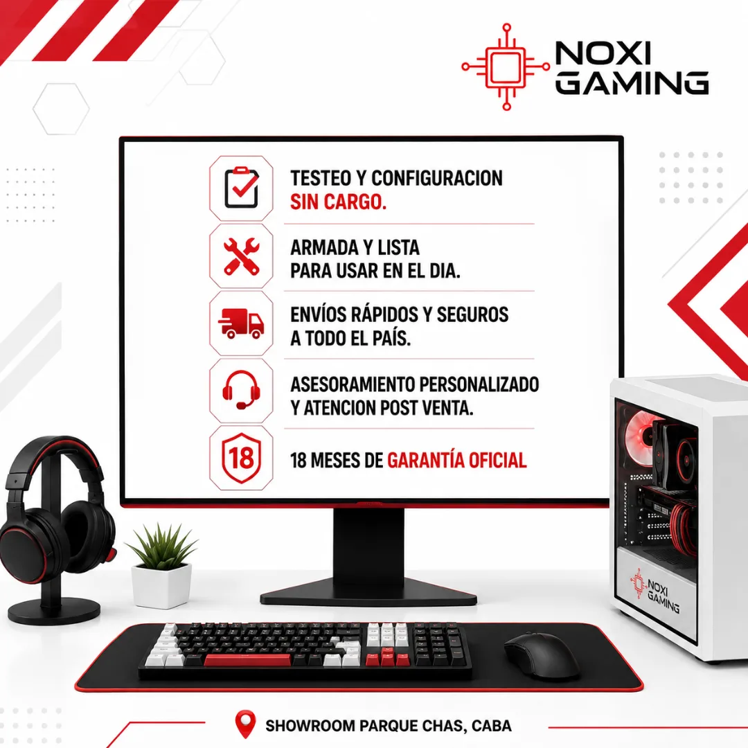 Noxi Gaming Pc Amd Ryzen 5 5500 | 16 Gb | 480 Gb | Rtx 3050