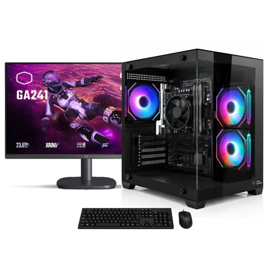 NOXI GAMING PC AMD RYZEN 5 5600G  16 GB  480 GB  MONITOR 24 100HZ