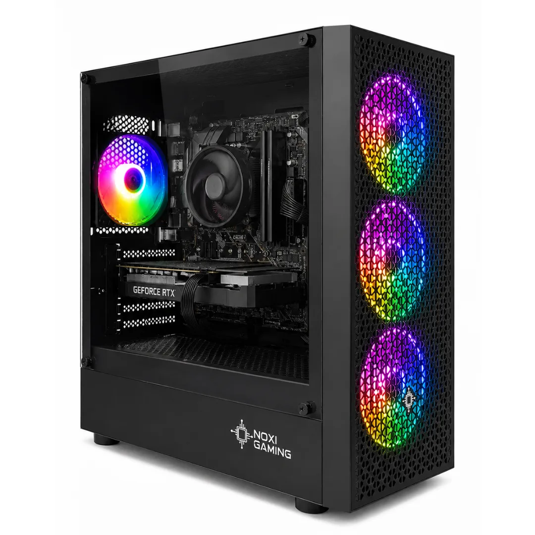 Gabinete Noxi Hika 4x120mm Rgb Fan