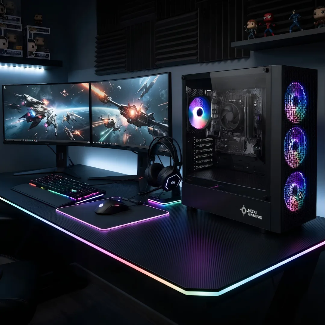 Gabinete Noxi Hika 4x120mm Rgb Fan