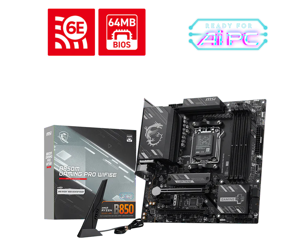 Motherboard Msi B850m Gaming Pro Wifi6e Am5 Ddr5