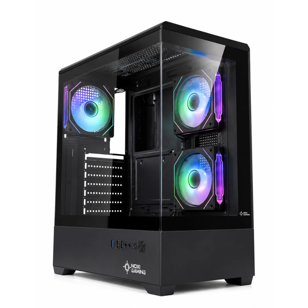 Gabinete Noxi Gaming Zowi Negro 3x120mm Argb Fans