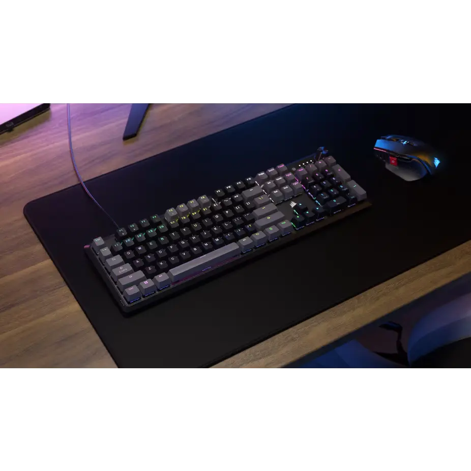 Teclado Corsair K70 Core Rgb Mecanico Mlx Red Carbon Gray