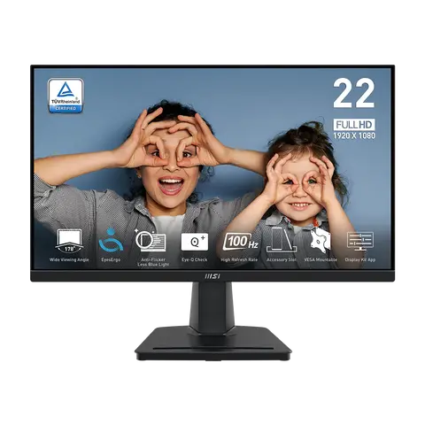 Monitor 22 Msi Pro Mp225v Fhd 100hz Hdmi Vga