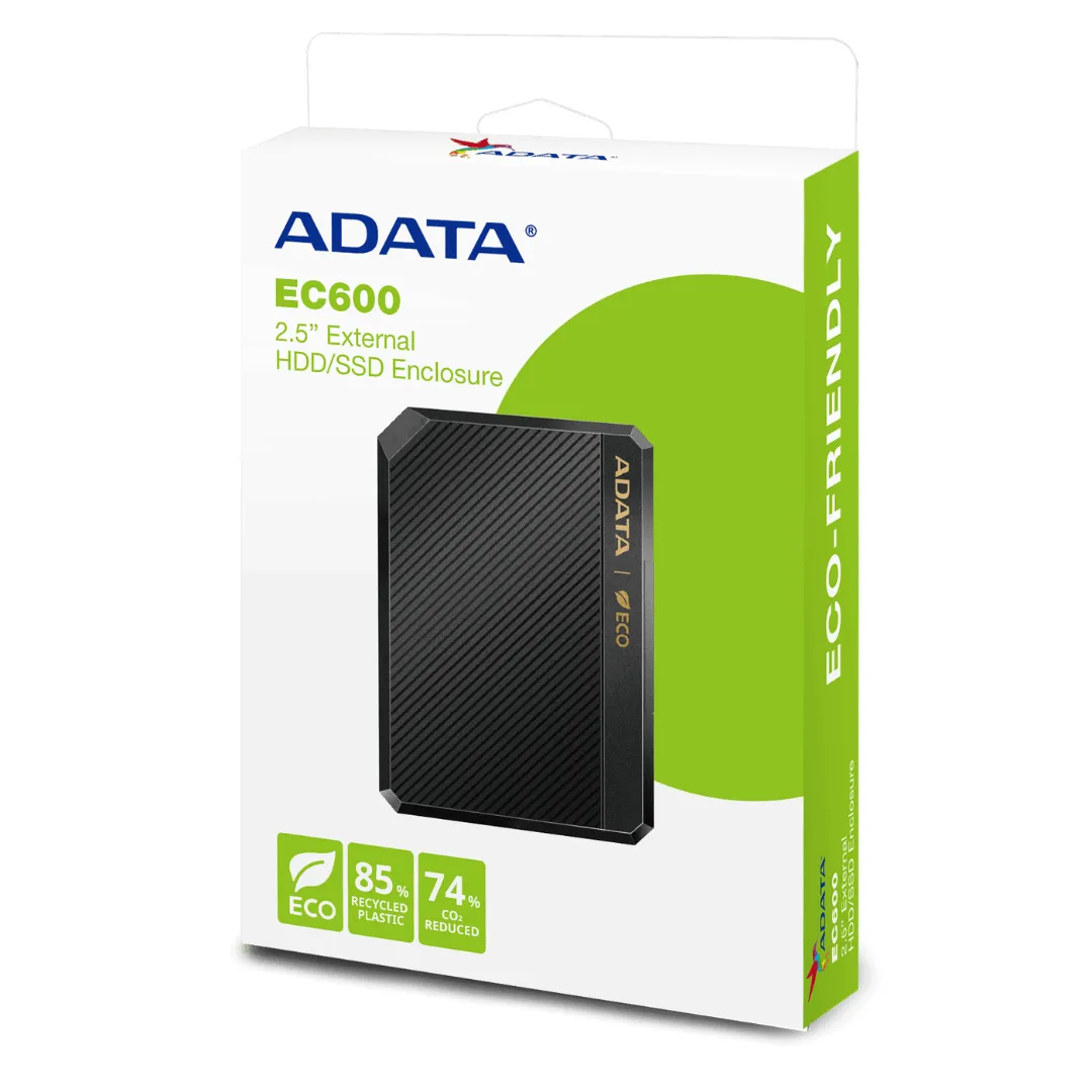 Carry Disk Adata Ec600 2.5 Sata Enclosure Usb 3.2