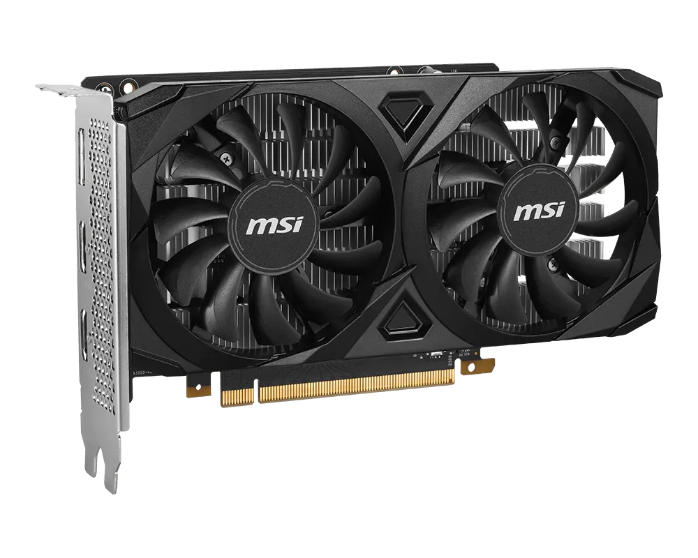 Placa De Video Msi Geforce Rtx 3050 Ventus X2 6gb Oc