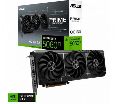 Placa De Video Asus Prime Geforce Rtx™ 5060 Ti 16gb Gddr7 Oc Edition