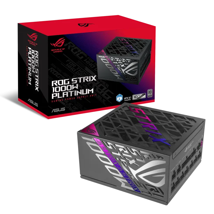Fuente Asus Rog Strix 1000w 80 Plus Platinum Full Modular Pcie 5.1