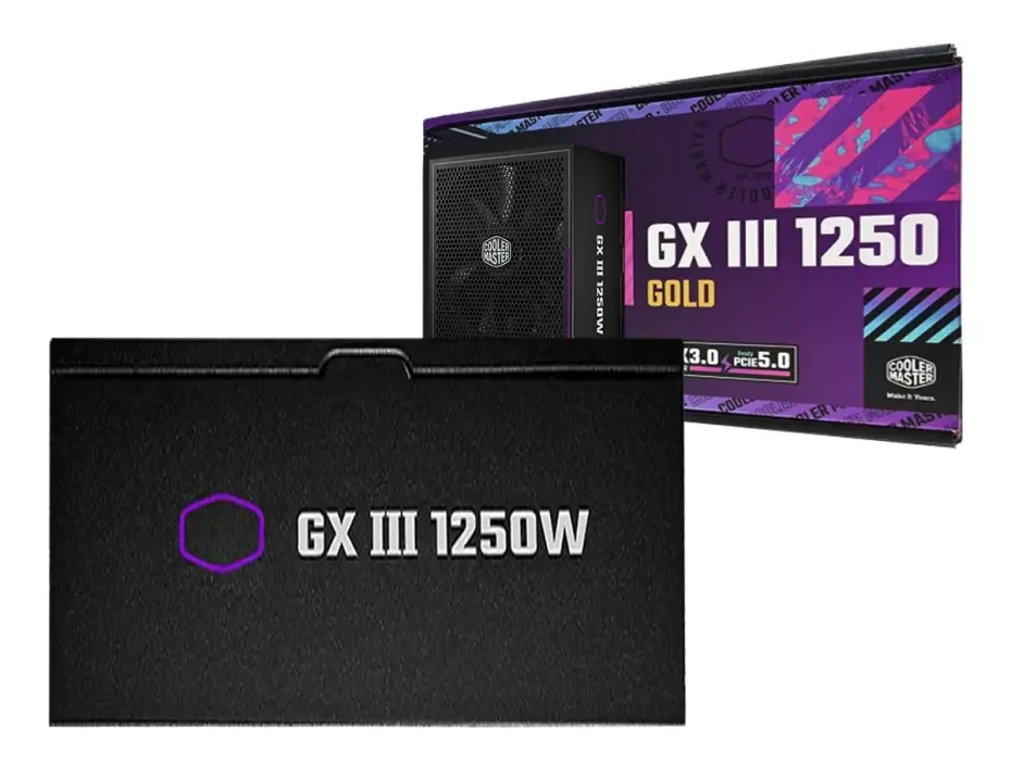 FUENTE COOLER MASTER 1250W GX III 80 PLUS GOLD FULL MODULAR