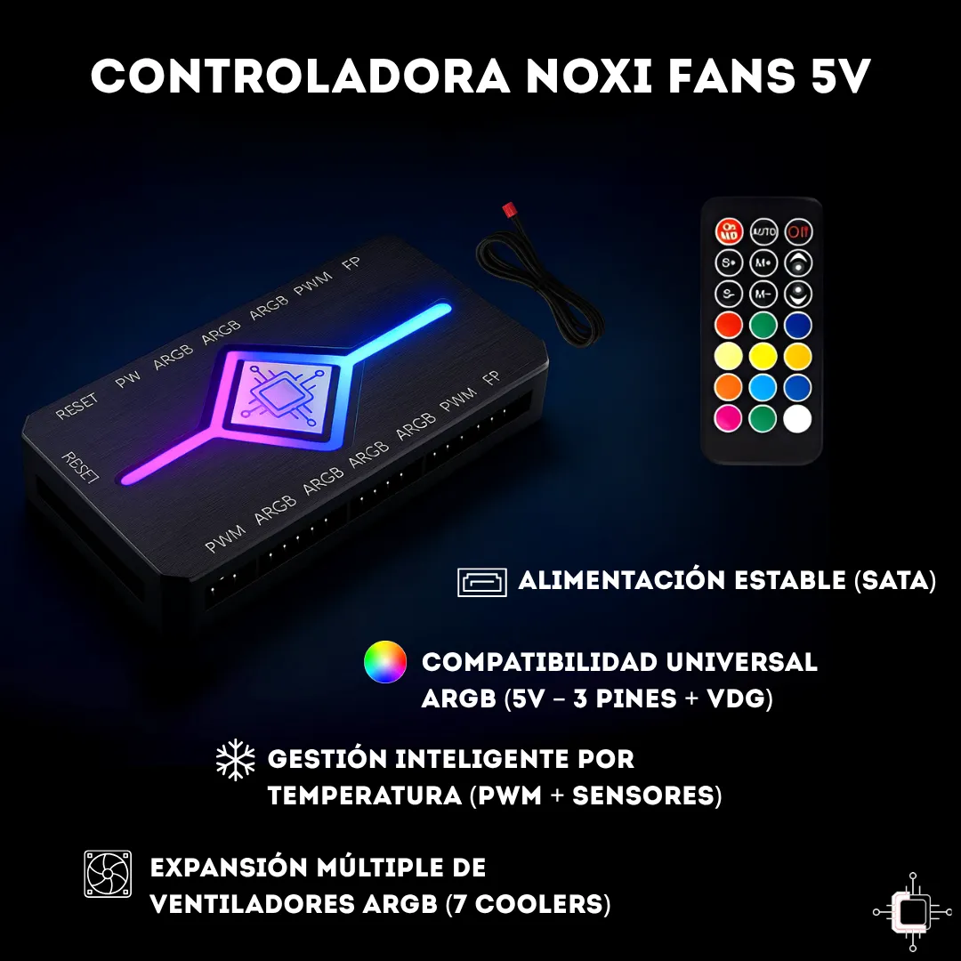 Controladora Noxi Fans 5v-12v-pwm