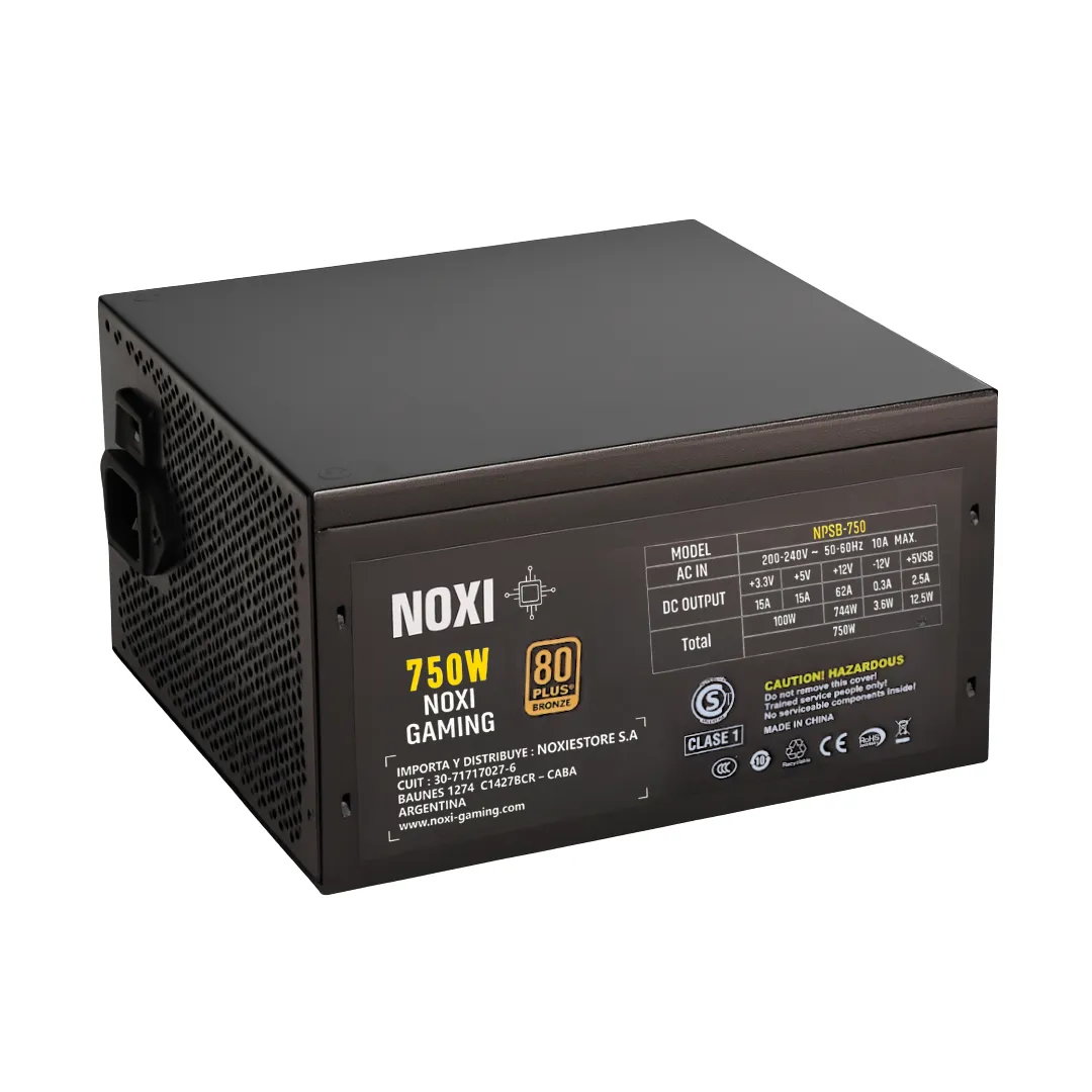 Fuente Noxi Gaming 750w Bronze
