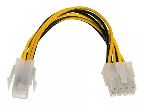 Cable Adaptador 4p A 8p Atx Mother 18 Cms