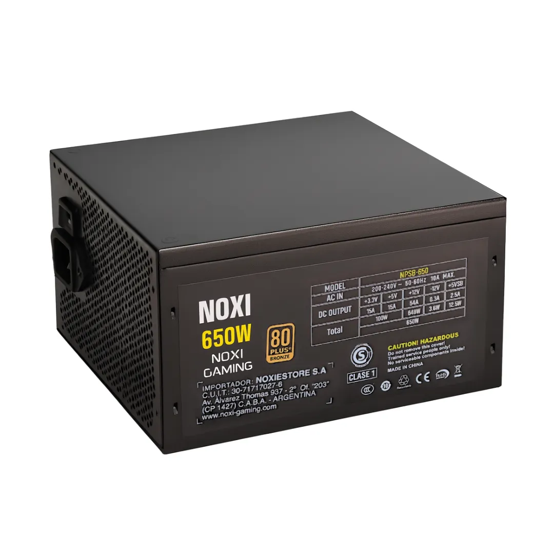 Fuente Noxi Gaming 650w Bronze