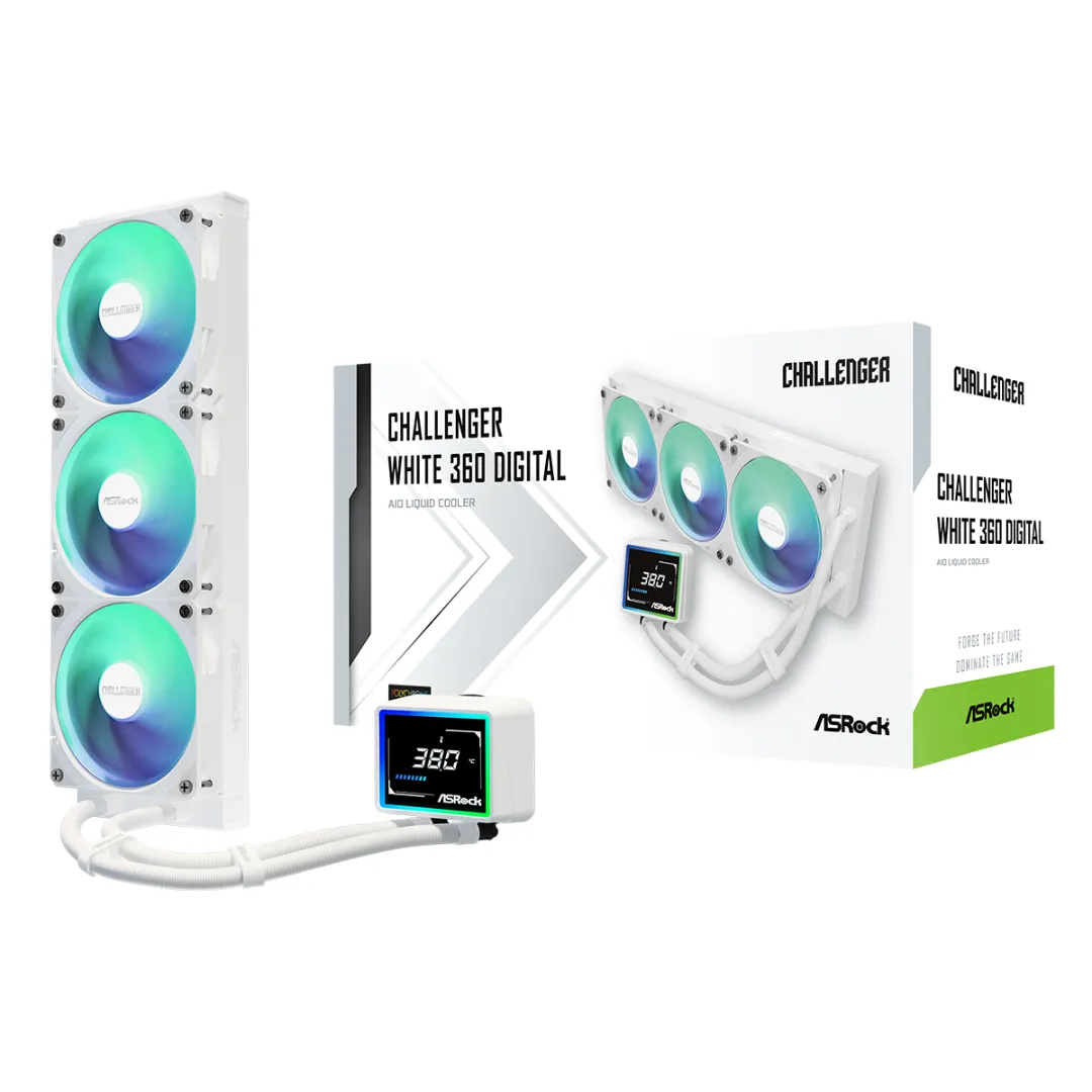 Liquid Cooling Asrock Challenger 360 Digital White