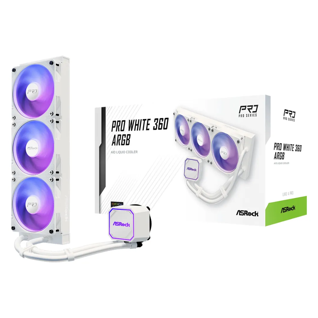 Liquid Cooling Asrock Pro 360 Argb White