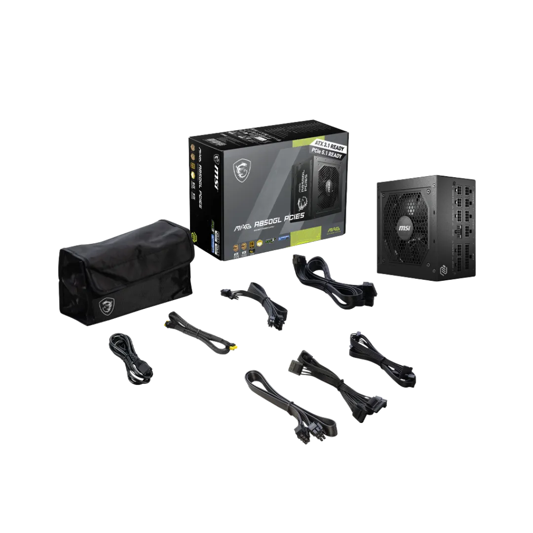 Fuente Msi Mag 850w A850gl 80 Plus Gold Full Modular