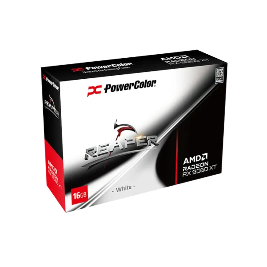 Placa De Video Powercolor Reaper White Amd Radeon Rx 9060 Xt 16gb  White