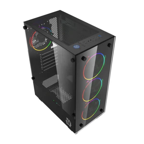 Gabinete Raptor Sentinel Tg Mid-tower Rgb Fan X4 W-button Control