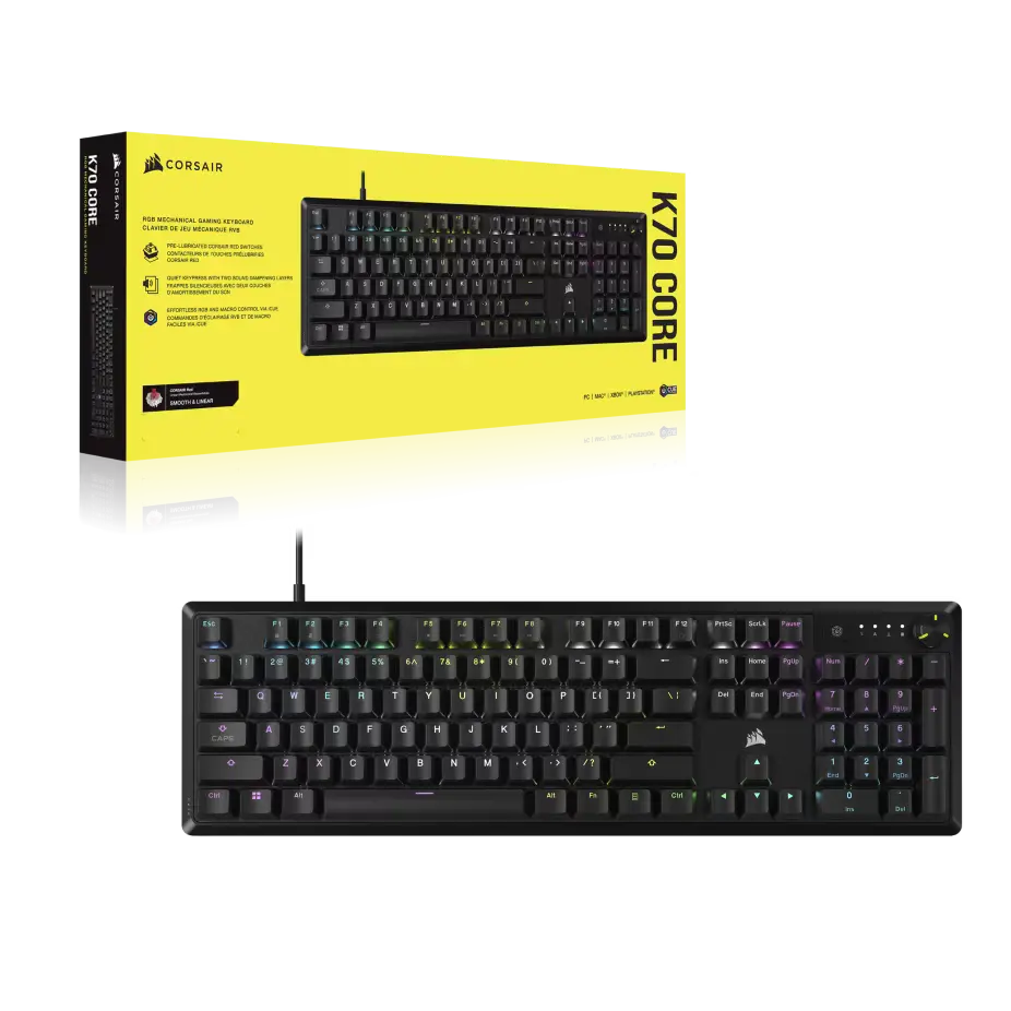 Teclado Corsair K70 Rgb Mecanico Black