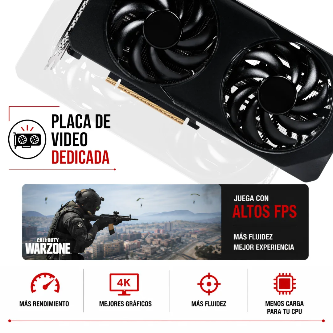 Noxi Gaming Pc Amd Ryzen 7 5700 | 16 Gb | 480gb | Rtx 3050