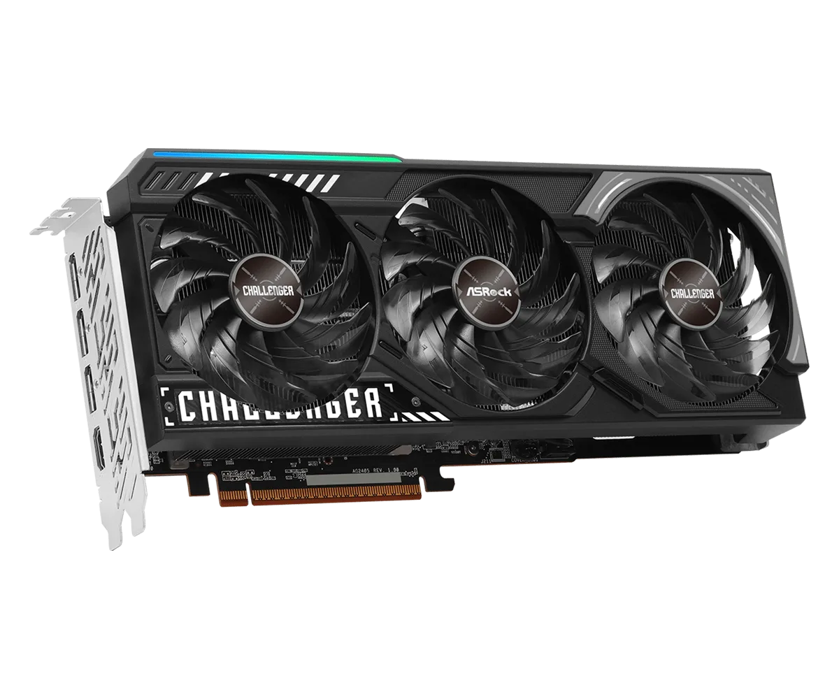 Placa De Video Asrock 9070xt Challenger 16gb 3x