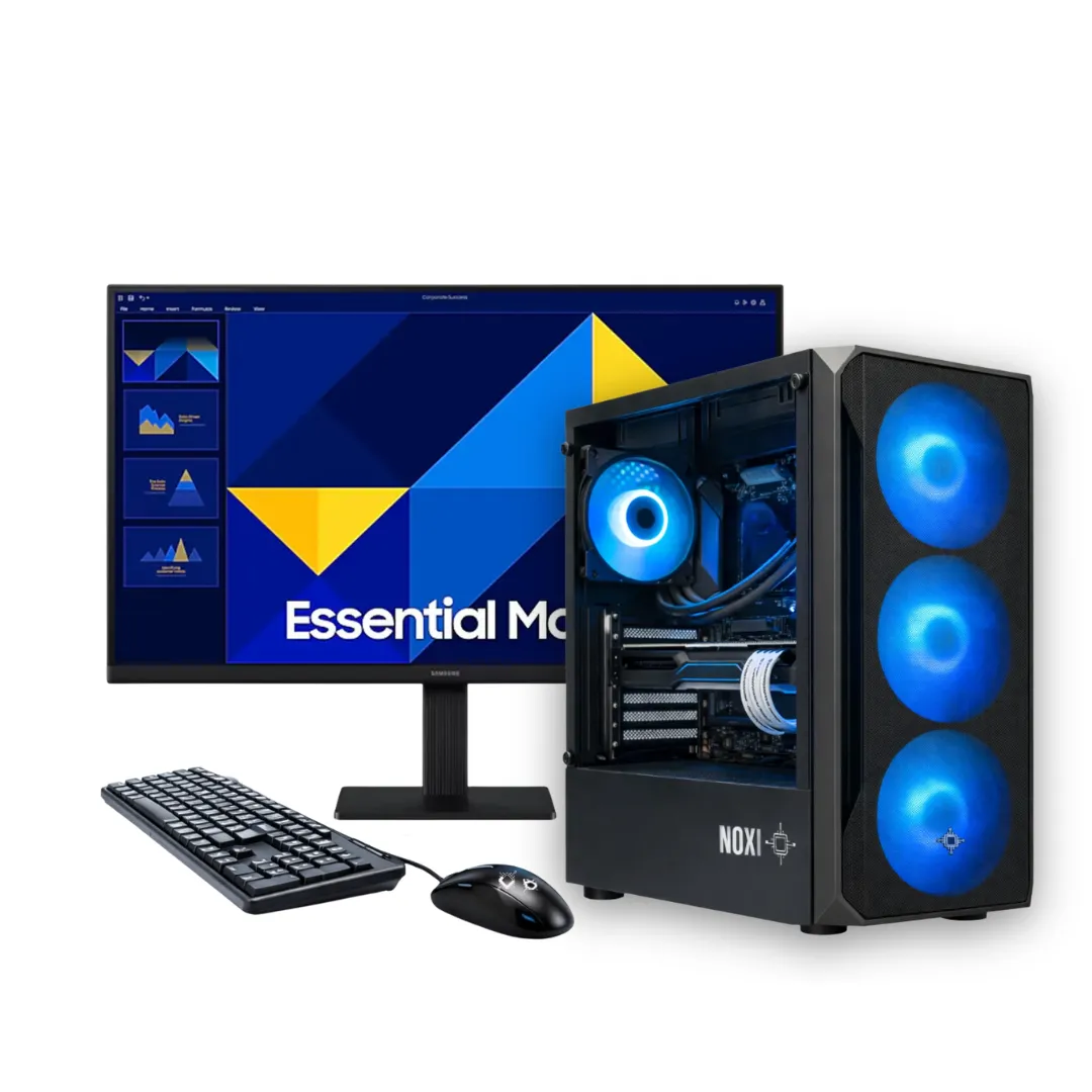 Noxi Gaming Pc Amd Ryzen 5 5600g | 16 Gb | 480 Gb | Monitor 24 Samsung