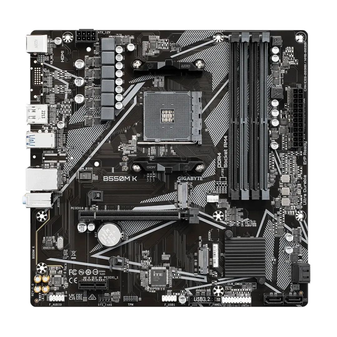 Mother Gigabyte B550m K Am4 Ddr4