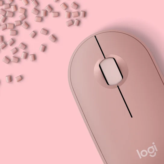 Mouse Logitech Wir M350s Pebble 2 Rose