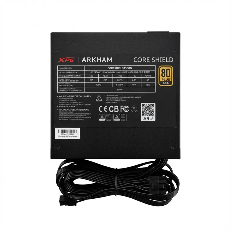 Fuente 650w Arkham By Adata Xpg Coreshield 80 Plus Gold