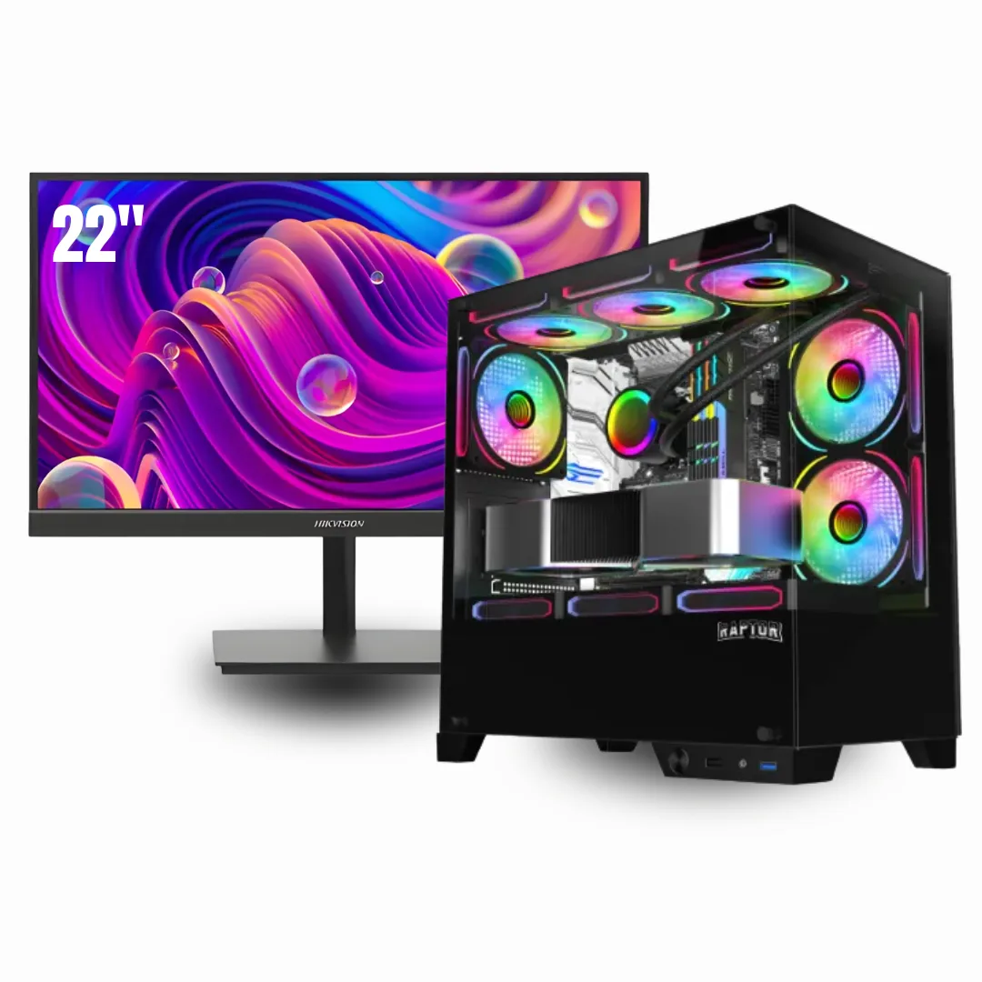 Noxi Gaming Pc Amd Ryzen 5 5500 | 16 Gb | 512gb | Rtx 3050 | Monitor 22 Hikvision