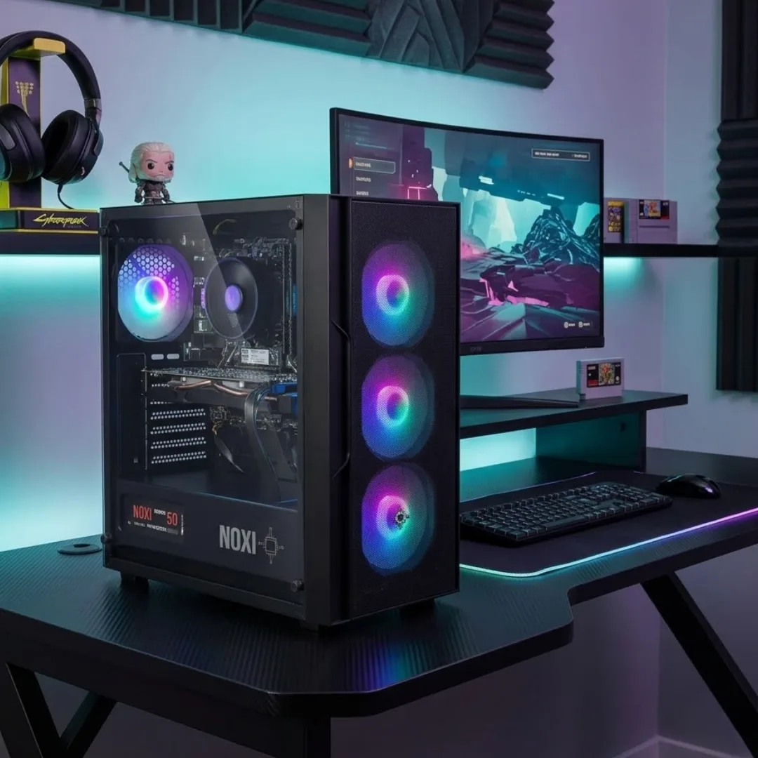 Noxi Gaming Pc Amd Ryzen 7 5700g | 16 Gb | 480gb | Wifi | Monitor 22 Asus 100hz