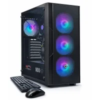 Gabinete Noxi Gaming Flare V2 4x120mm Rgb Fans Fuente 500w + Teclado Y Mouse
