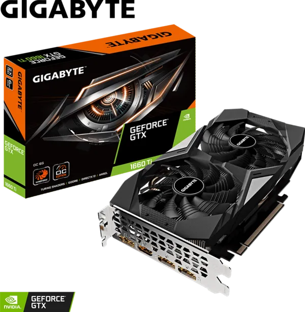 OUTLET PLACA DE VIDEO GIGABYTE GTX 1660 TI OC 6GB