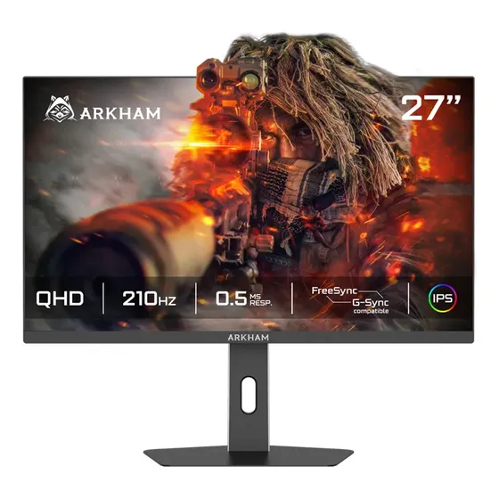 MONITOR 27 ARKHAM GAMER 210HZ IPS QHD 1MS HDMI/ DP