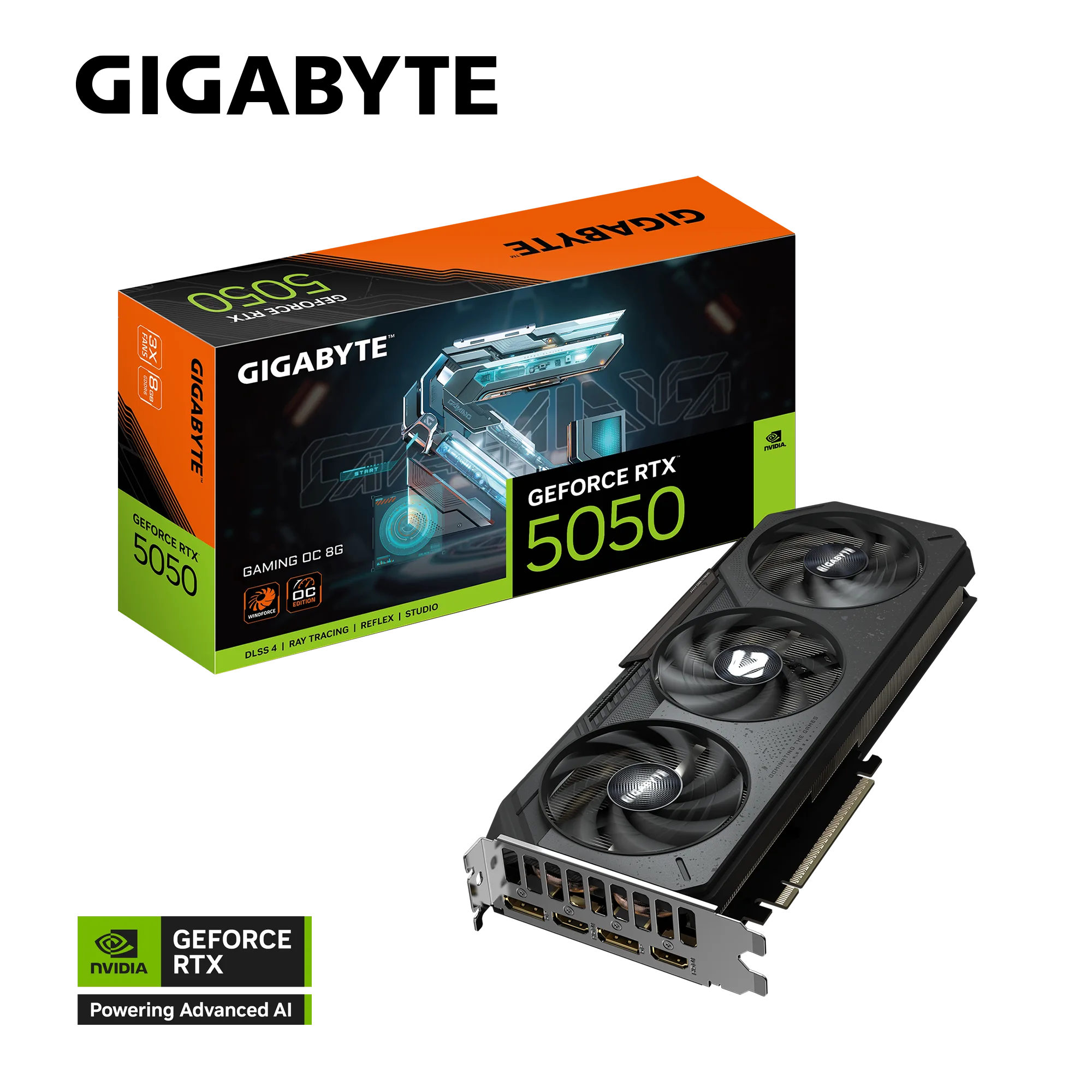 PLACA DE VIDEO GIGABYTE GF RTX 5050 GAMING OC 8GB
