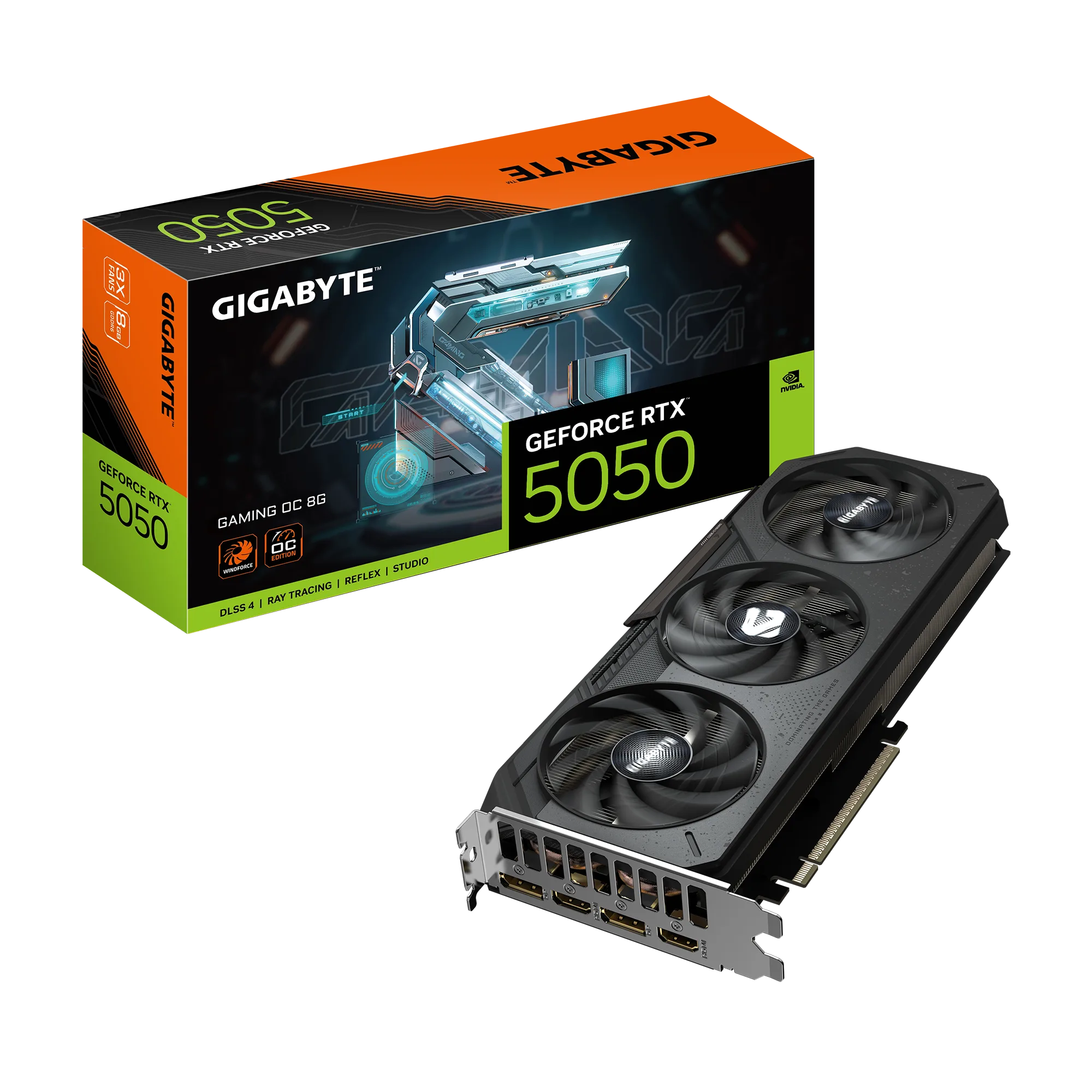 Placa De Video Gigabyte Gf Rtx 5050 Gaming Oc 8gb