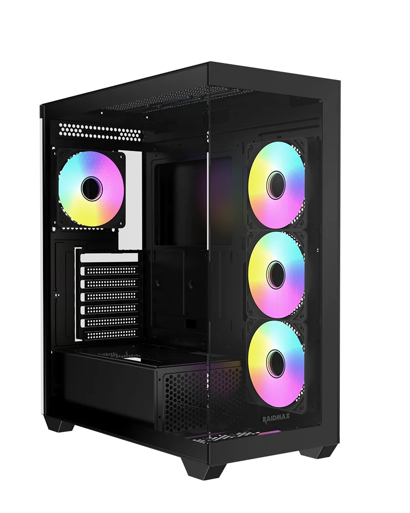 GABINETE GAMER RAIDMAX INFINITA I800 FISHTANK TG RGB