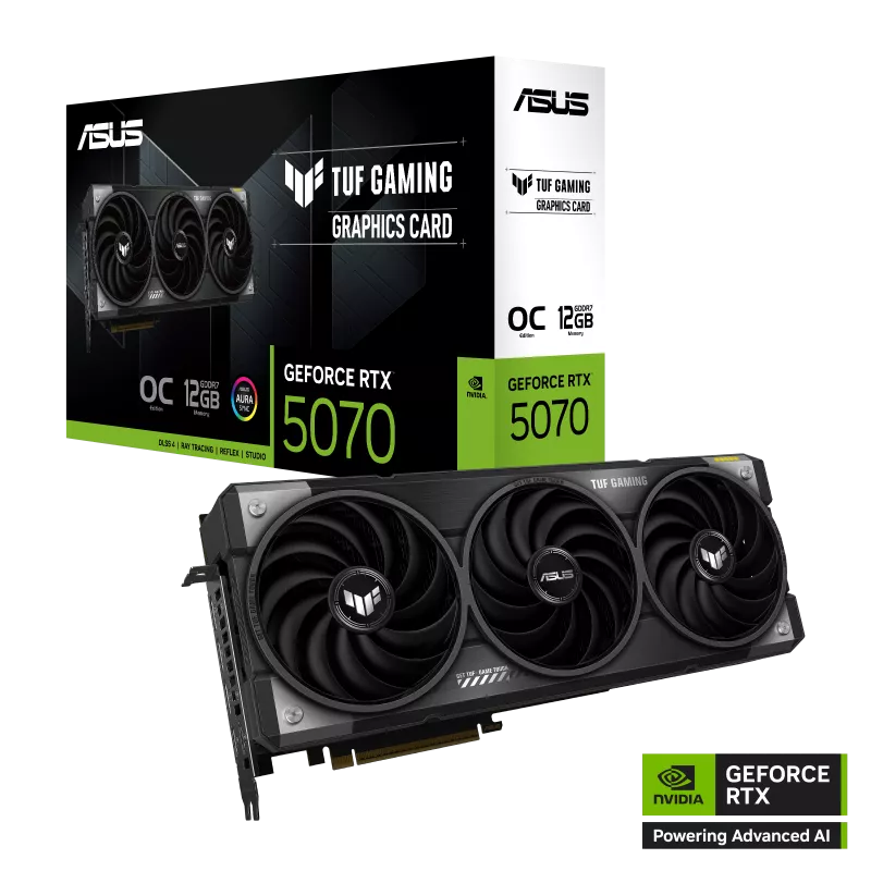 PLACA DE VIDEO ASUS TUF GAMING RTX 5070 12GB OC GDDR7
