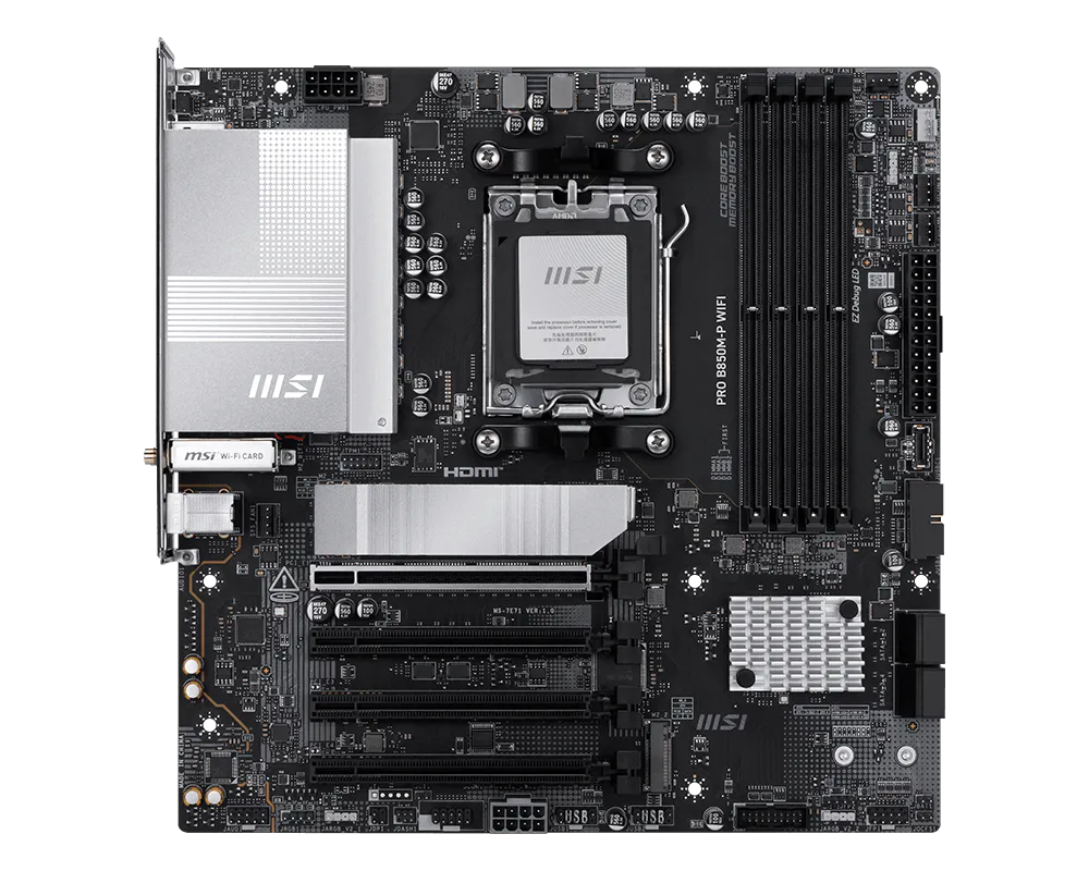 Motherboard Msi Pro B850m-p Wifi Am5 Ddr5
