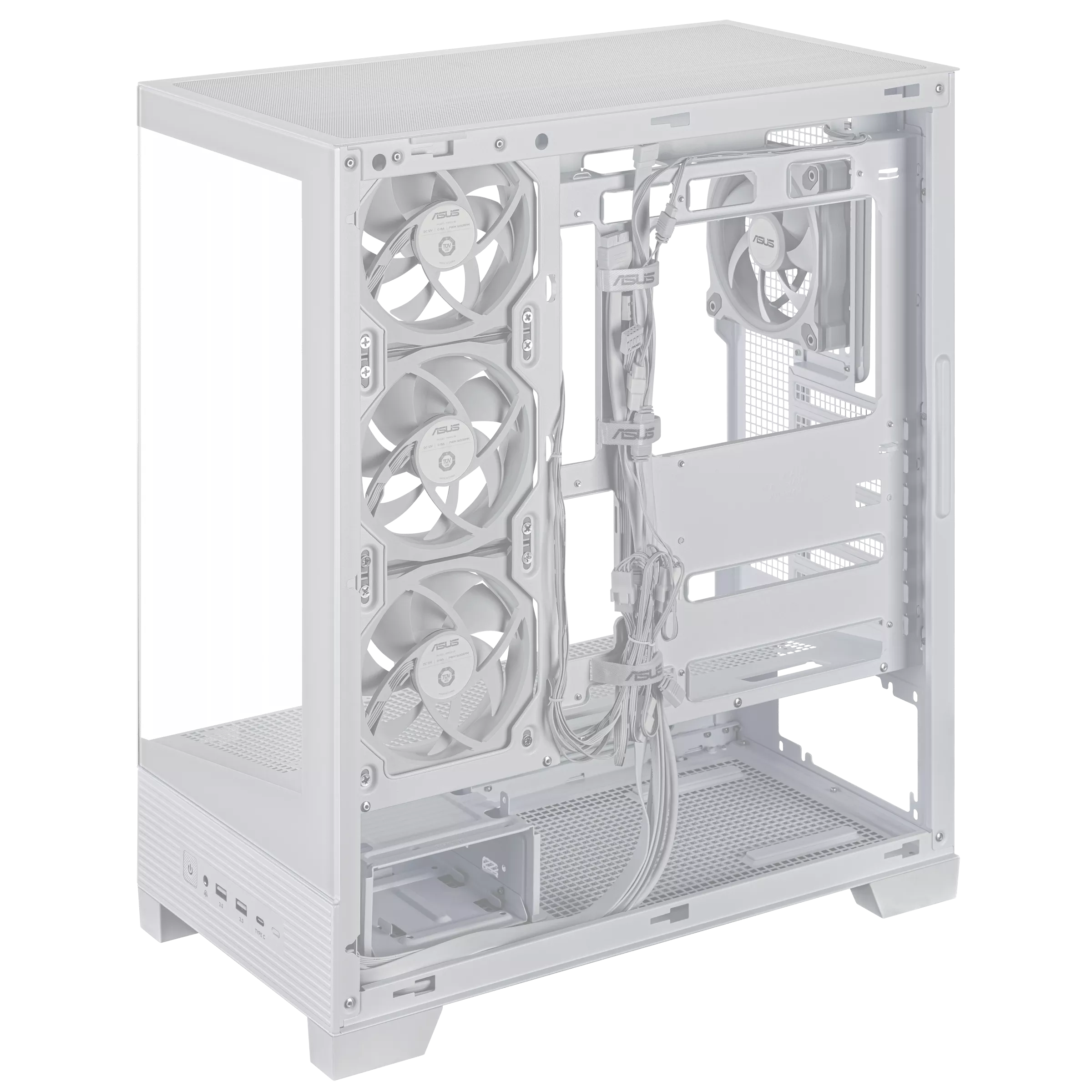 Gabinete Gamer Asus A31 Plus Tg Argb White V Templado