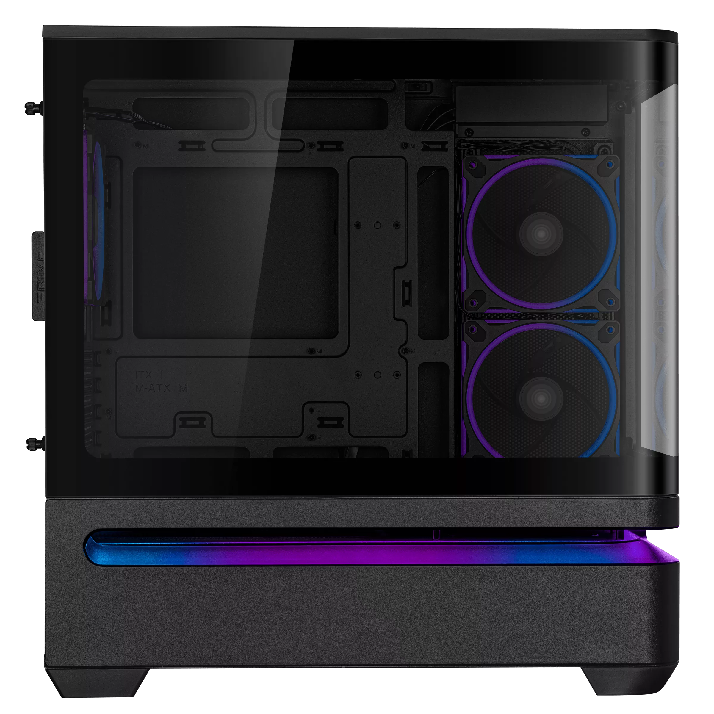 Gabinete Gamer Asus Prime Ap202 Tg Argb Black V Templado
