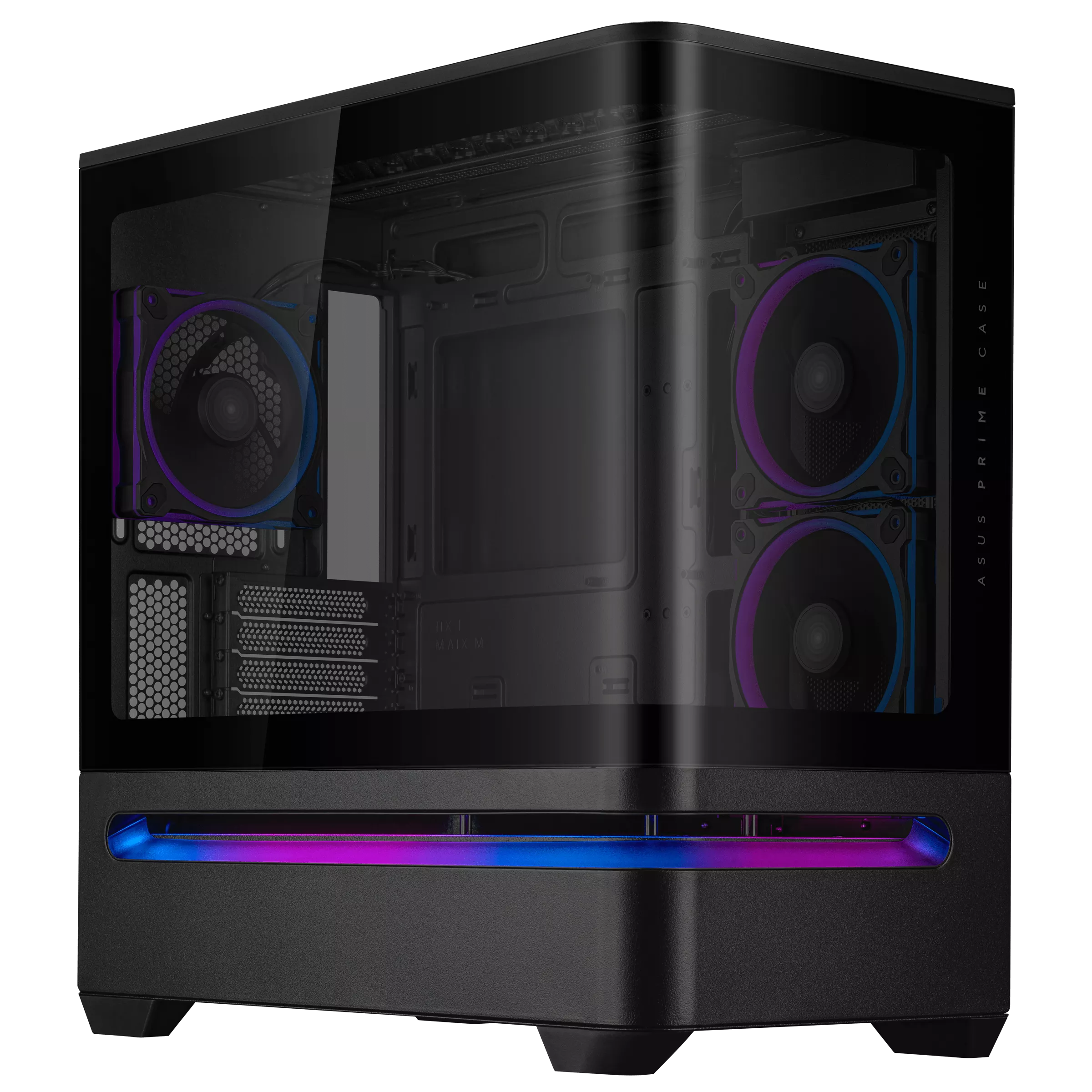 Gabinete Gamer Asus Prime Ap202 Tg Argb Black V Templado