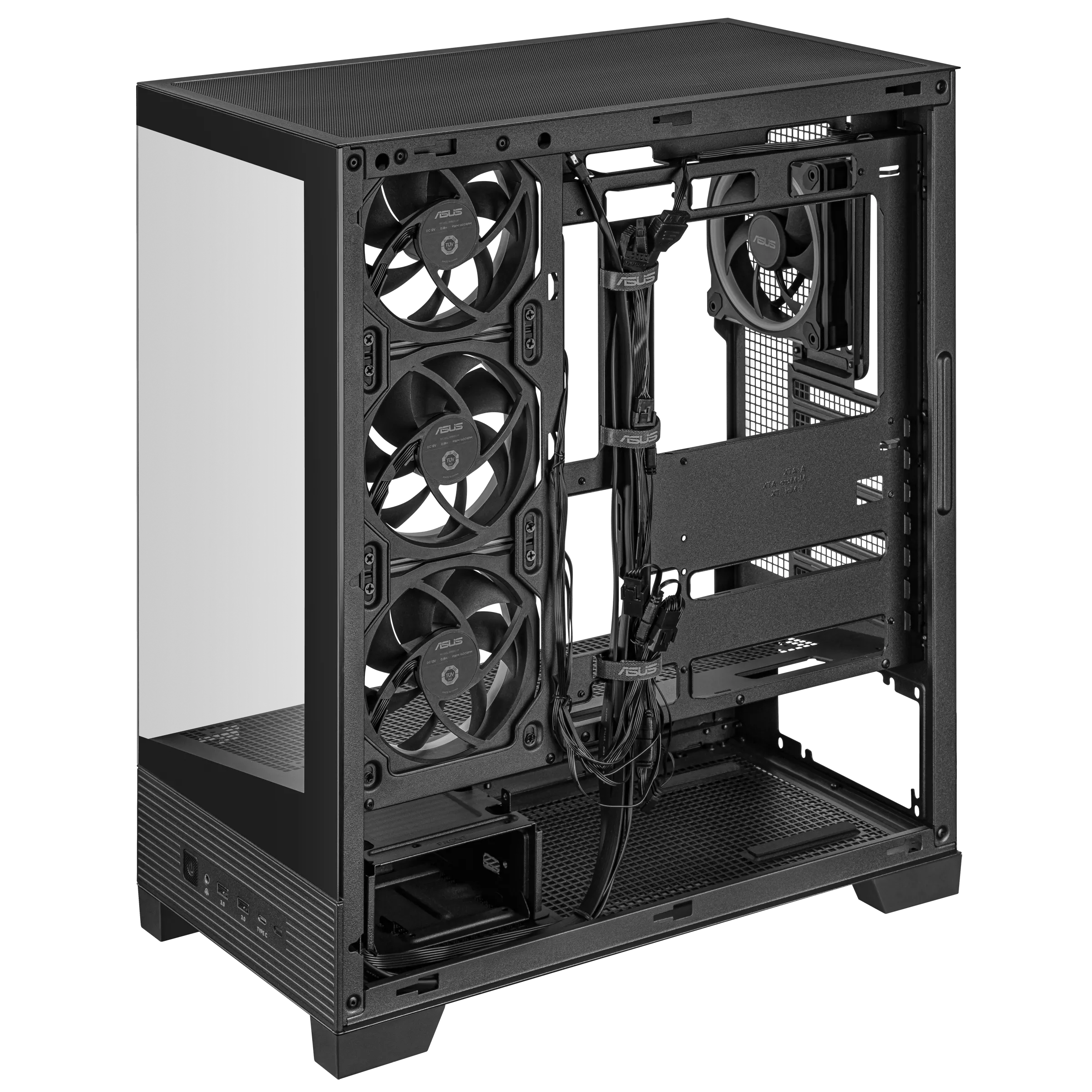 Gabinete Gamer Asus A31 Plus Tg Argb Black V Templado