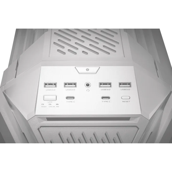 Gabinete Gamer Asus Gr701 Rog Hyperion White V Templado