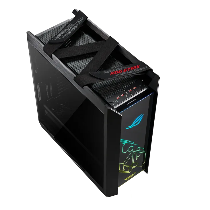 Gabinete Gamer Asus Gx601 Rog Strix Helios Rgb Black V Temp
