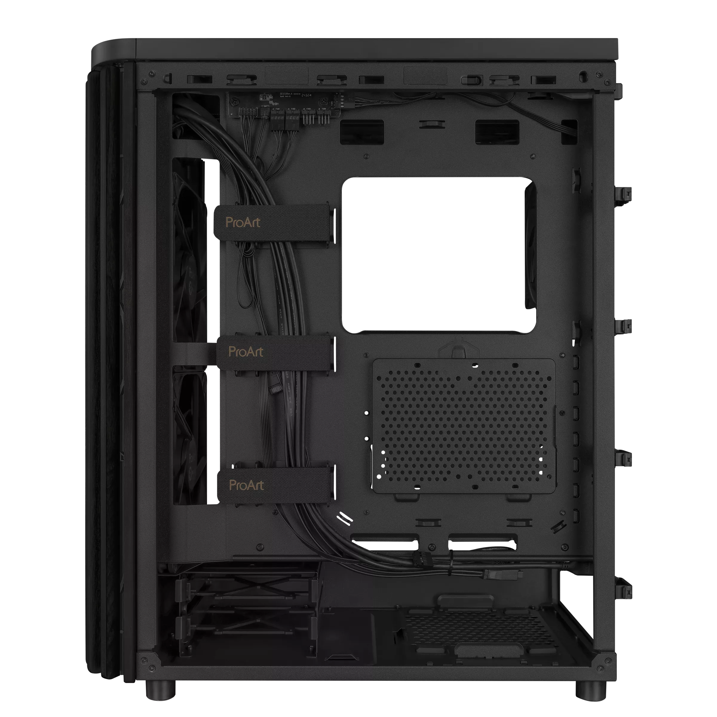 Gabinete Asus Pa401 Proart Wood E Black V Templado